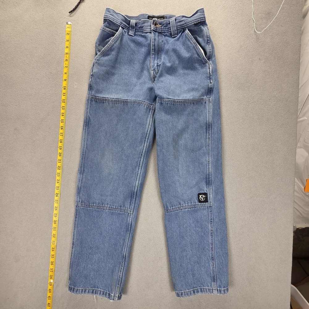 Vans Rowan Jeans Mens Blue Loose Fit Straight Double Knee Skater Y2K‎ Fits 29x30